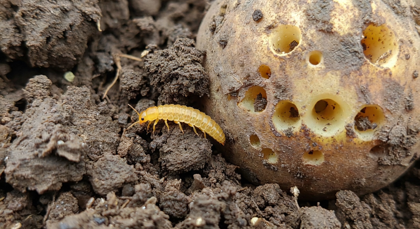Drutowce (larwy sprężykowatych) — szkodnik