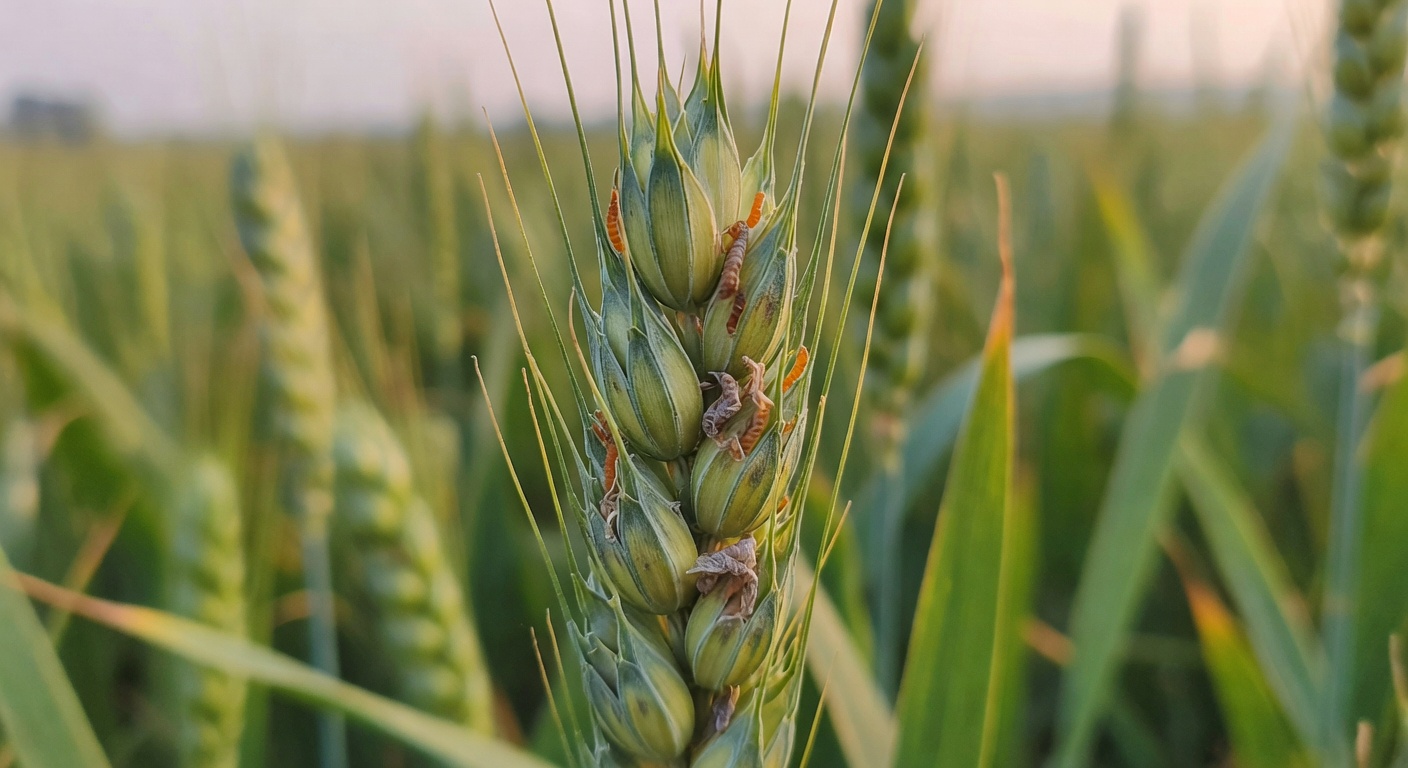 Pryszczarek pszeniczny — szkodnik