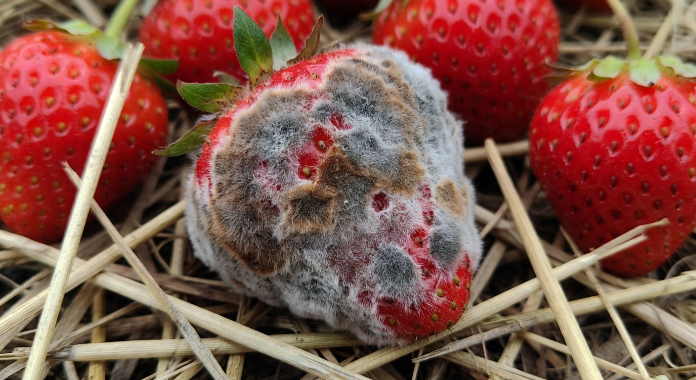 Pleśń szara truskawki — choroba