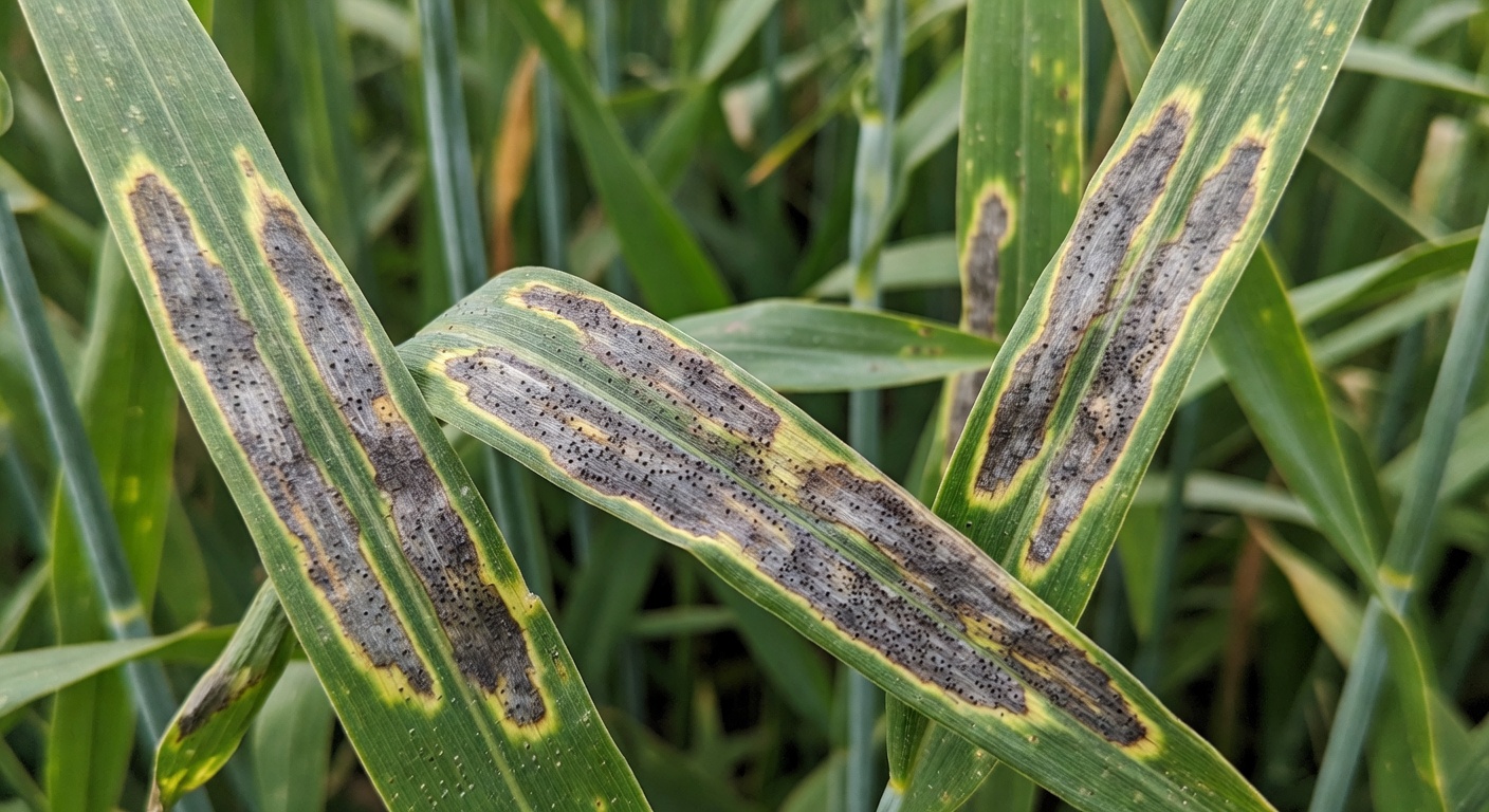 Septorioza paskowana liści pszenicy — choroba