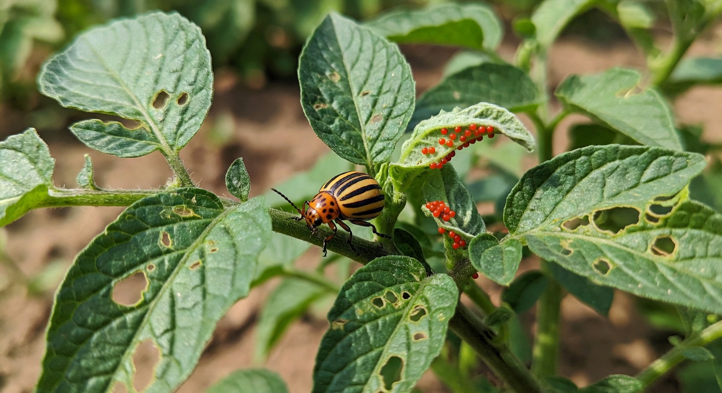 Stonka ziemniaczana — szkodnik