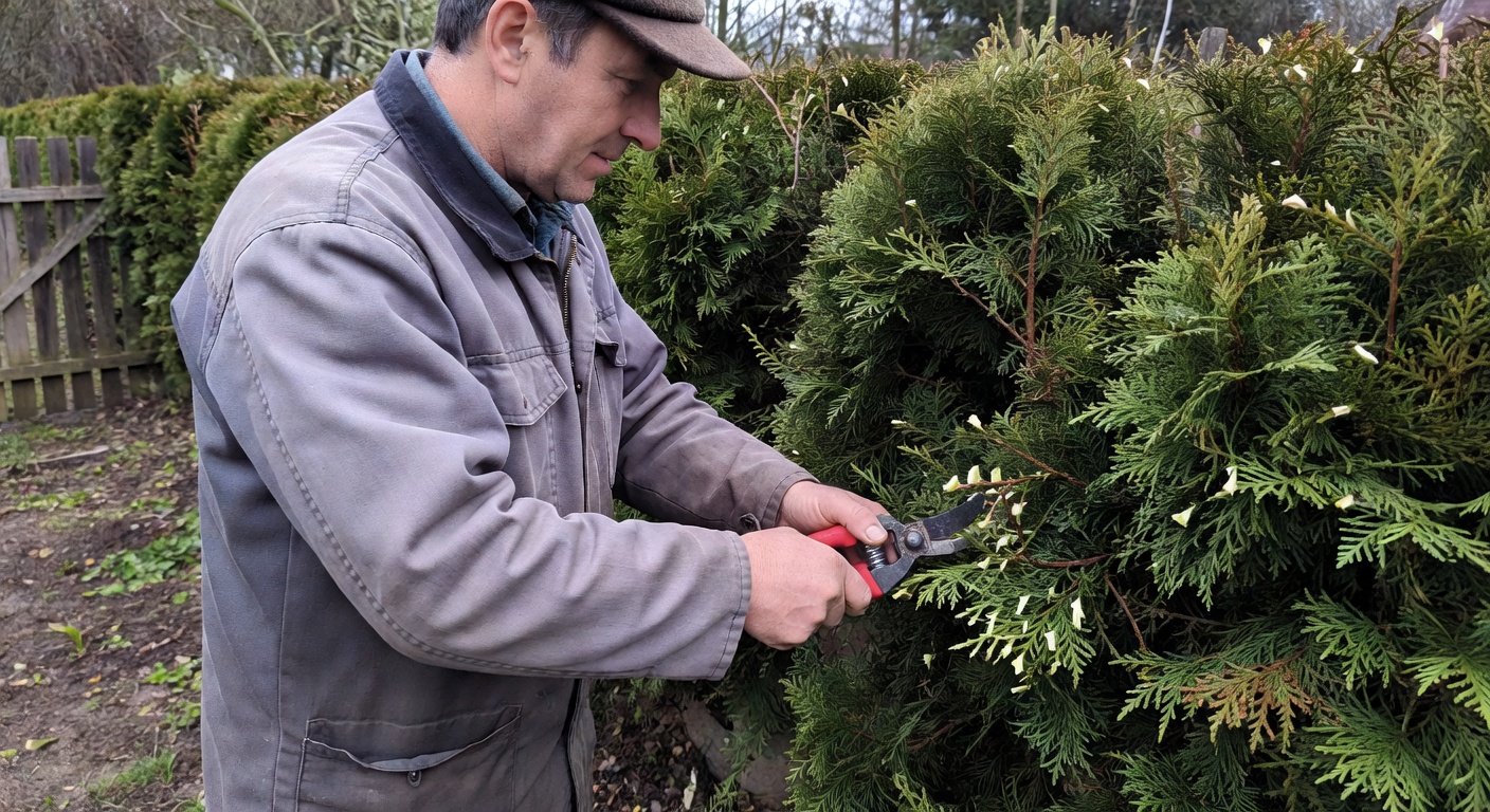 przycinanie tui – Przycinanie tui, kiedy i jak ciąć, żeby były gęste